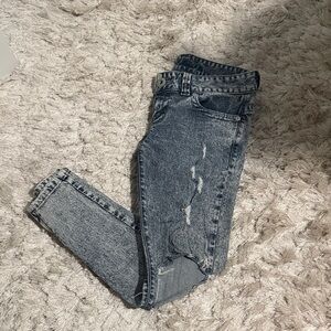 Guess Women’s Skinny Jeans - Washed Black/Grey